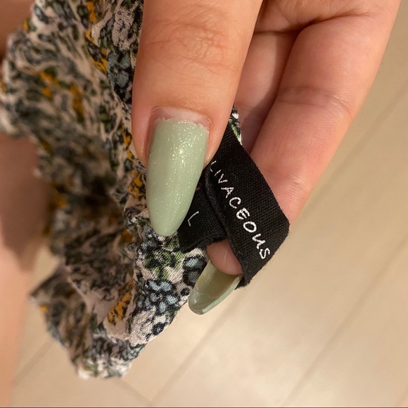 Nasty Gal Floral print elastic waist shirt shorts - Picture 3 of 3